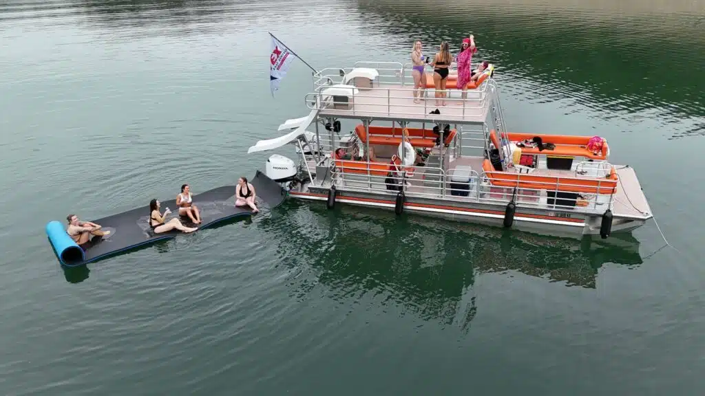 SolidCraft boat cruising on Lake Travis