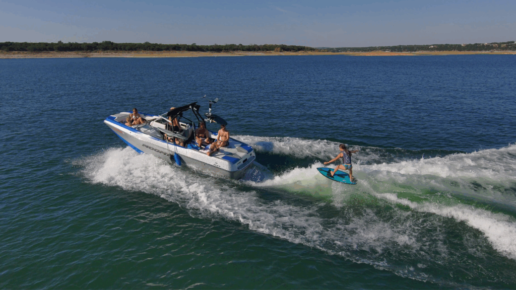 Wakeboarding on Lake Austin
