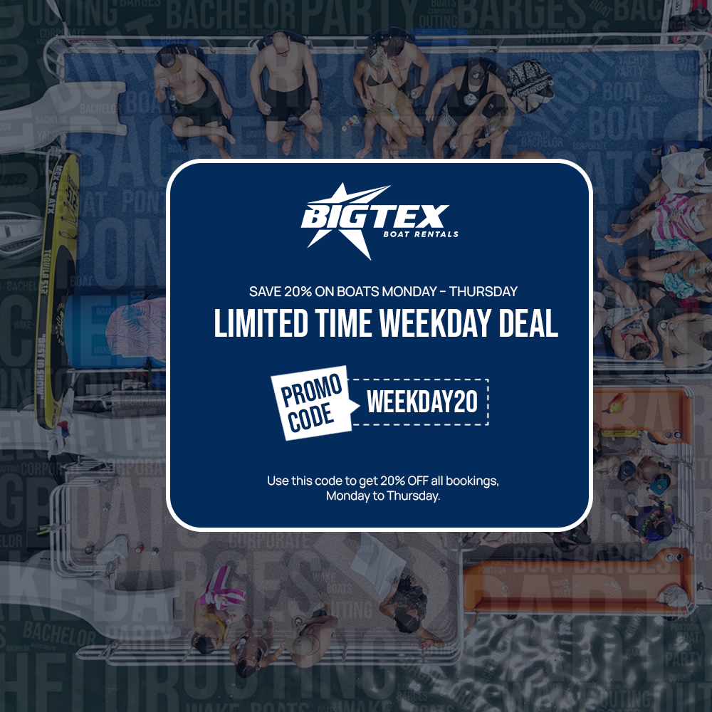 Big Tex Boat Rentals popup promotion